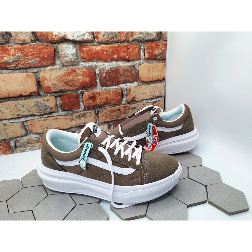 VANS Old SKool Overt CC Comfy Cush Walnut Brown Over Shoes Men's SZ 10 Chunky - Picture 2 of 8